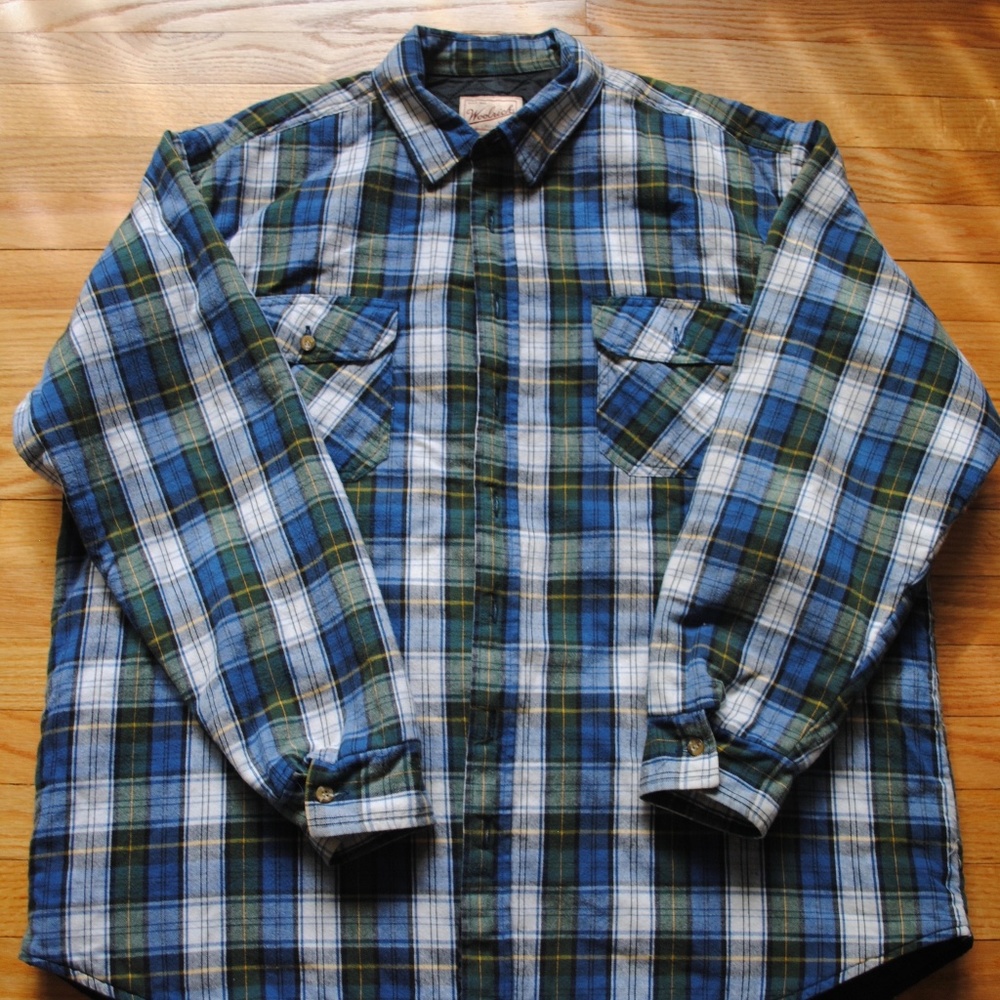 Woolrich Flannel Button Up w/Quilt Lining (XXL)